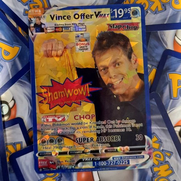 Vince Offer Pokemon Card - Sham Wow Guy - Picture 1 of 4
